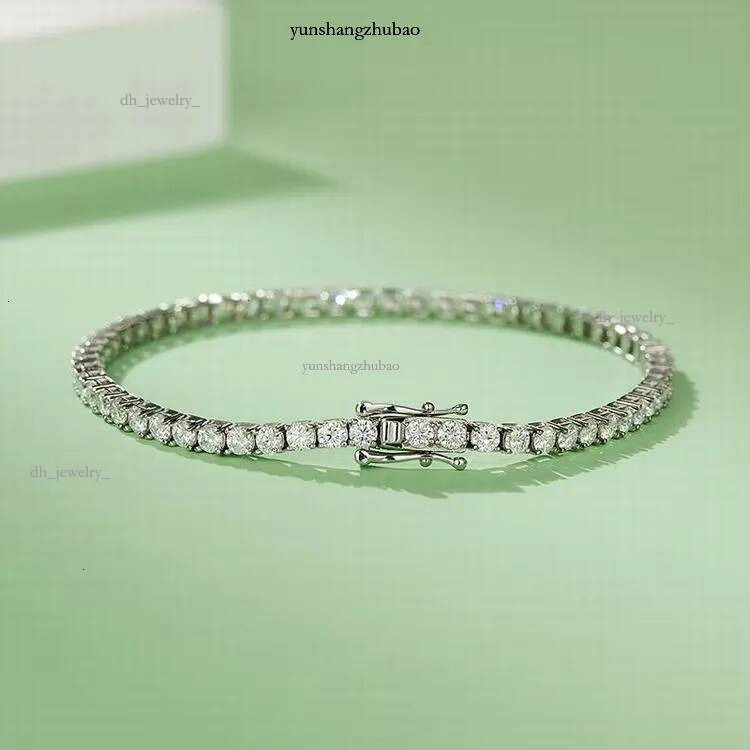 VOAINO 2CT 10K 14K Gold Jewelry Dia Tennis Chain HPHT Lab Grown Bracelet