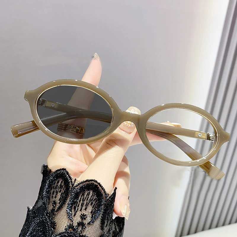 Finished Photochromic Sunglasses with Diopter Fashion Trend Women Men Oval Frame Myopia Glasses Optical Prescription Eyeglasses W250513
