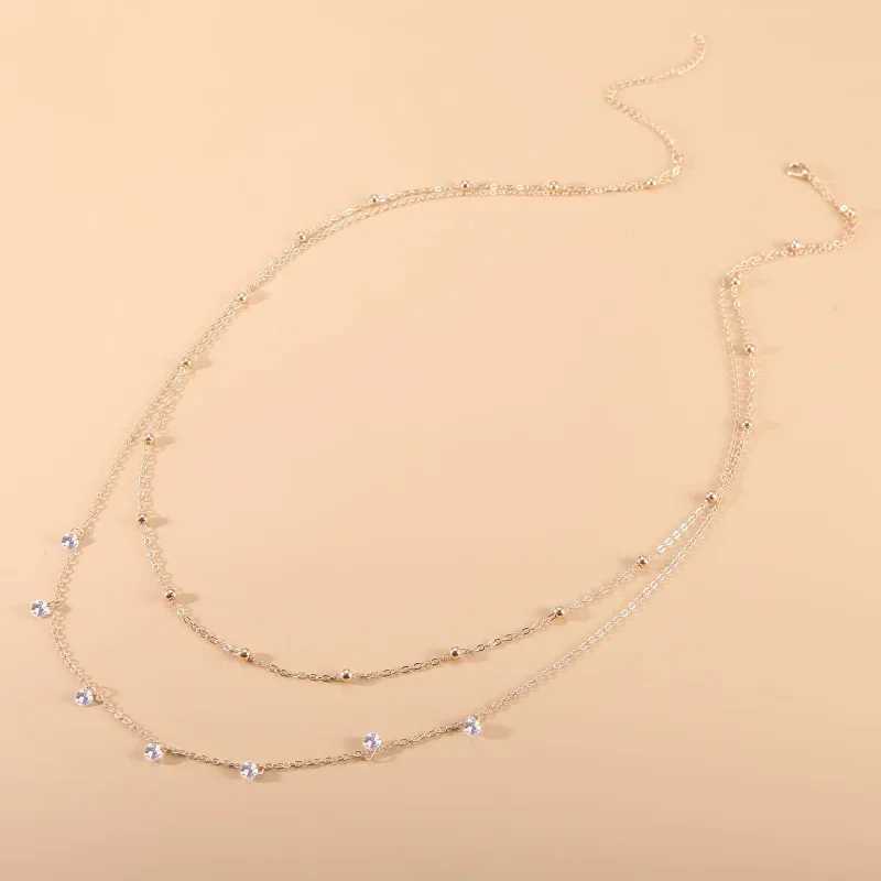 Classic Retro Cute Water Droplet Waist Belly Chain for Women Summer Beach Sexy Simple Body Chain Vacation Jewelry AccessoriesT250513