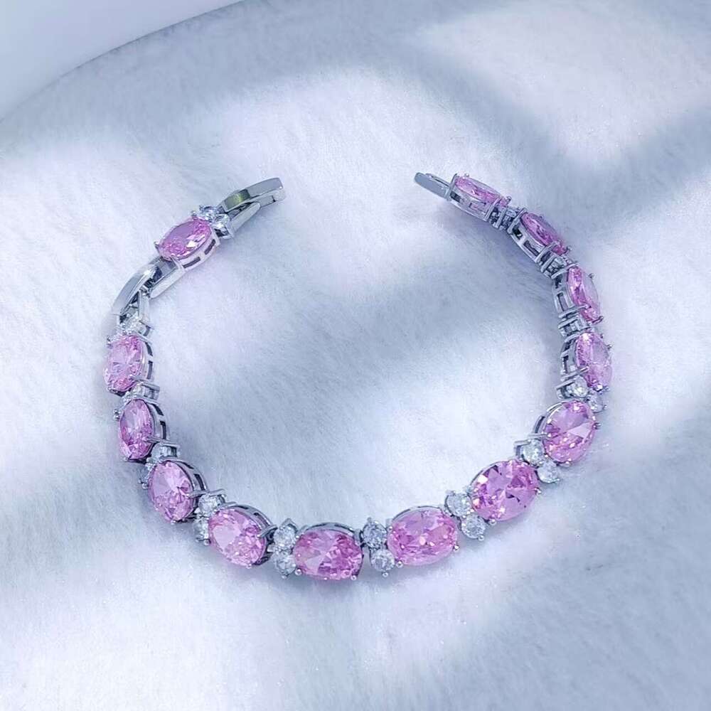 trendy fashion moissanite bracelet high carbon zircon aaa quality jewelry