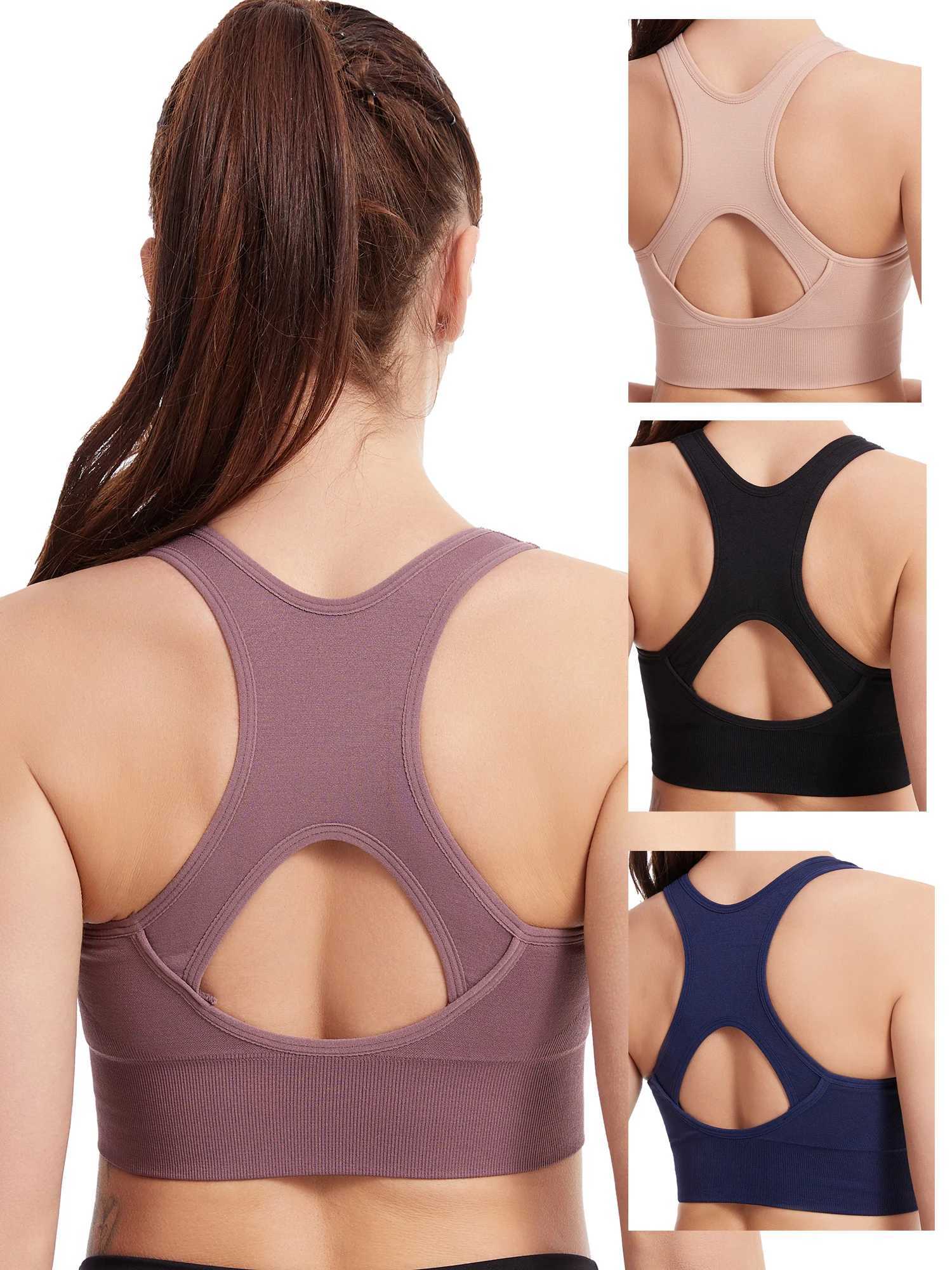 Women Zip Sports Bra Tank Plus Size Shockproof Gather Brassiere Female Yoga Running Fitness Bralette Womens Lingerie Underwear M250513