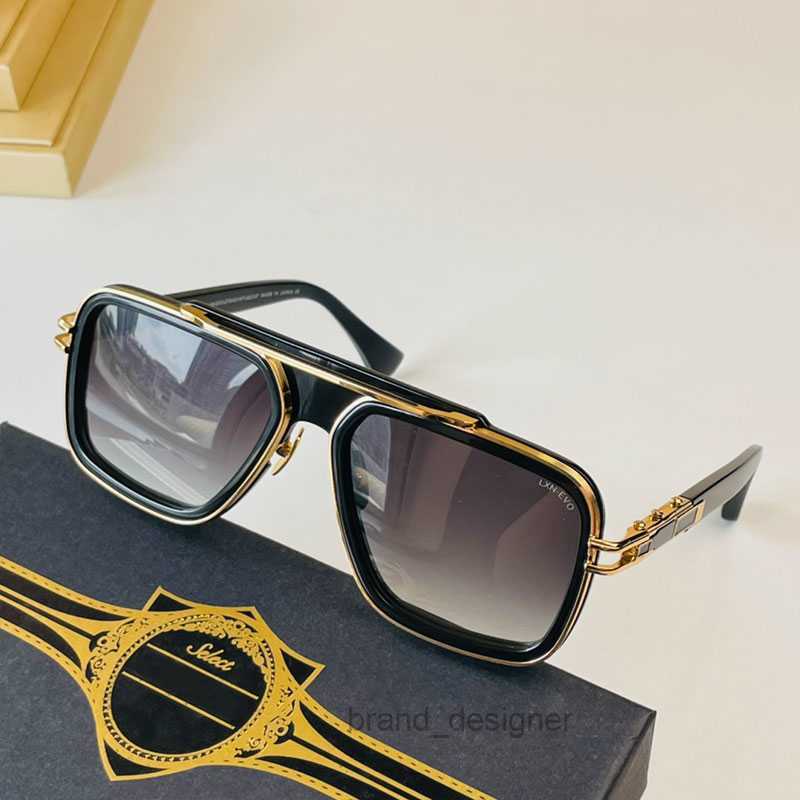 Men Women Designer Sunglasses GRAND LXN EVO 403 Metal Minimalist Retro h Collection sunglasses New design Masonry Cut Edge Original Box Free shipping
