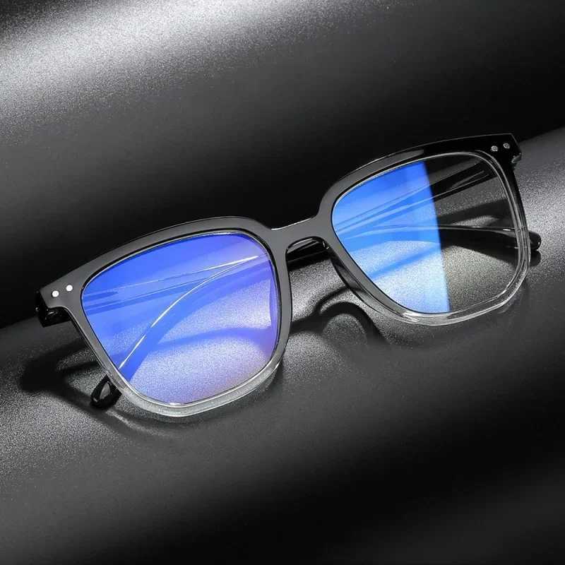 Fashion Square Large Frame Blue Light Blocking Reading Glasses Retro Men Women Presbyopia Glasses Unisex Far Sight Eyewear W250513