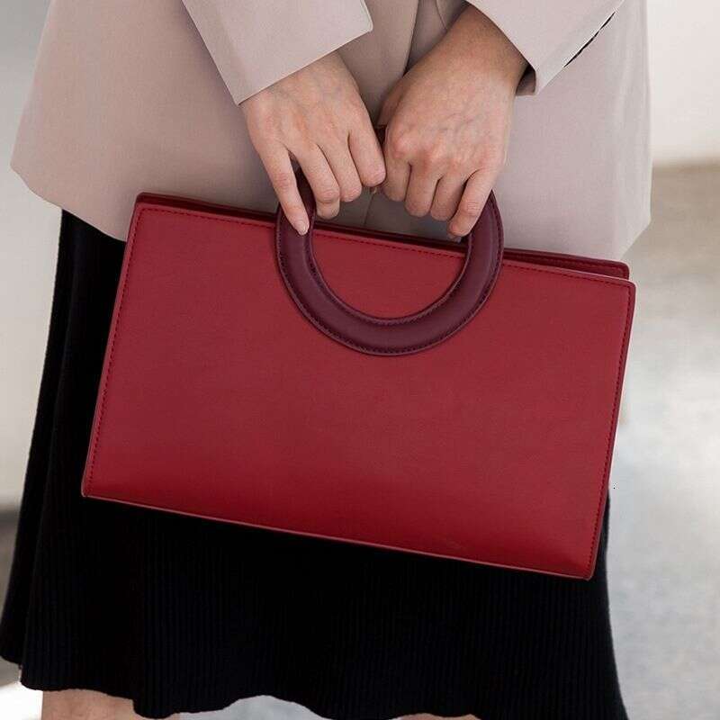 Bridal red elegant bridesmaid zipper new hand-held crossbody shoulder bag outdoor wedding bag