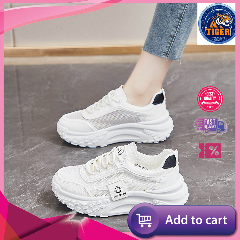 Ddmytiger Step On Poop Feeling Hollow Women S Sports New Summer Thick Soft Sole Breathable Mesh Versatile Casual Shoes Outdoor Shoes