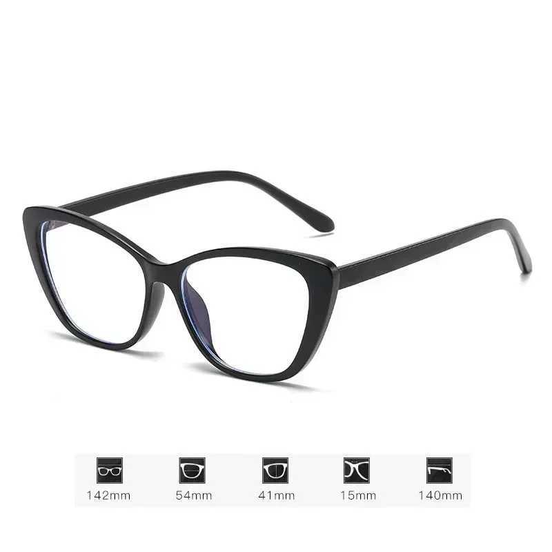 Cat Eye Myopia Glasses for Women Men Ultra-light Near Sight Eyewear Fashion Prescription Computer Eyeglasses Diopter 0 To -4.0 W250513