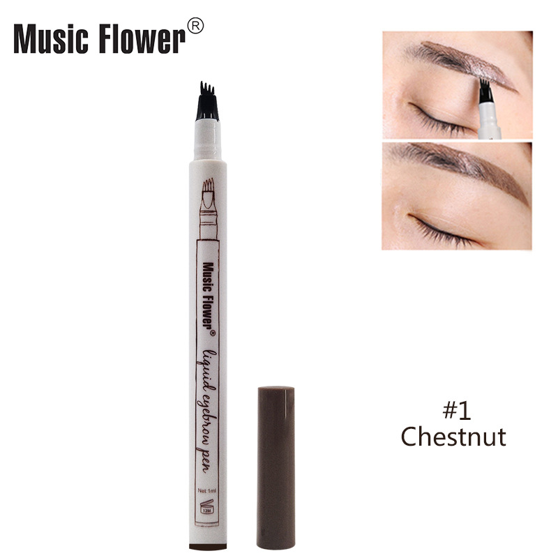 Four-headed Ultra-fine Carving Waterproof Eyebrow Pencil