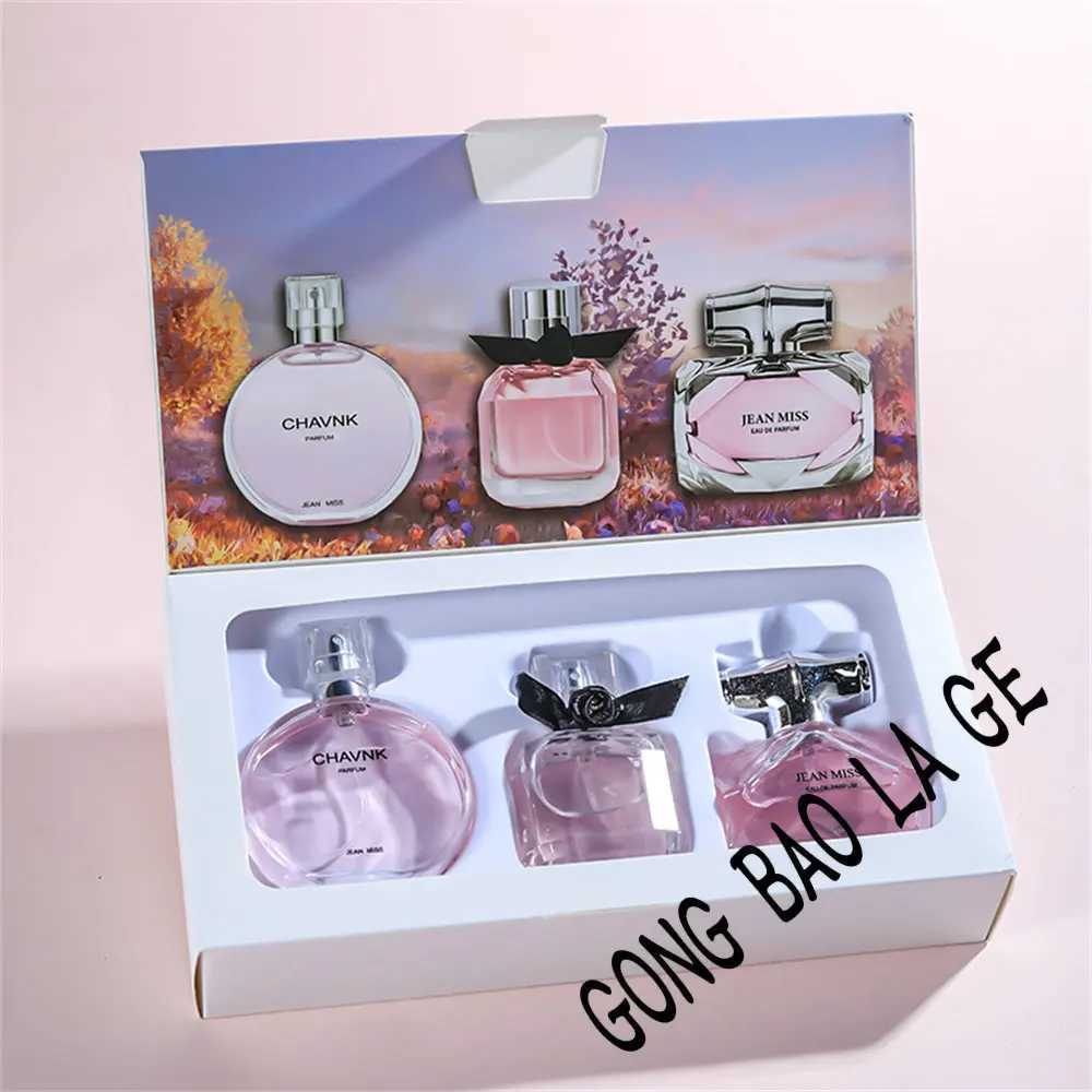 Brand 90ml Gift Box 3PCS Set Women Perfume Spray Exudes Feminine Charm Lasting Fragrance Floral Scent pheromone Eau De Parfum W250513