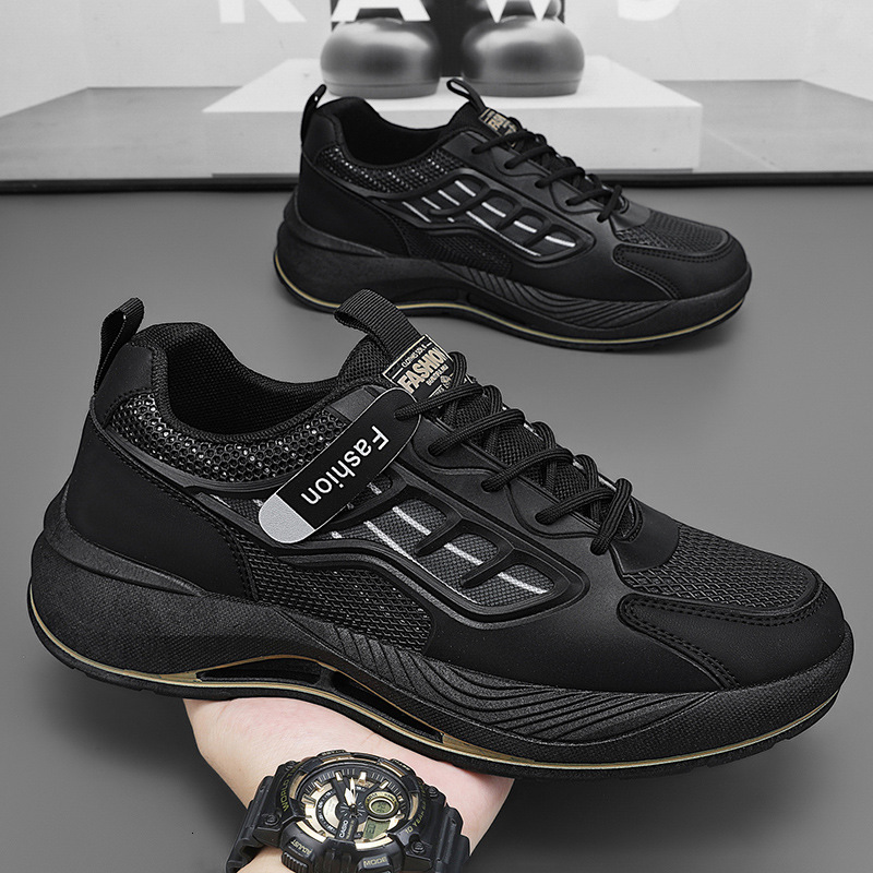 Spring New Breathable Mesh White Men Casual Shoes S Trendy Versatile Thick Soled Sports Casual Dad Shoes Men Ddmysaturn