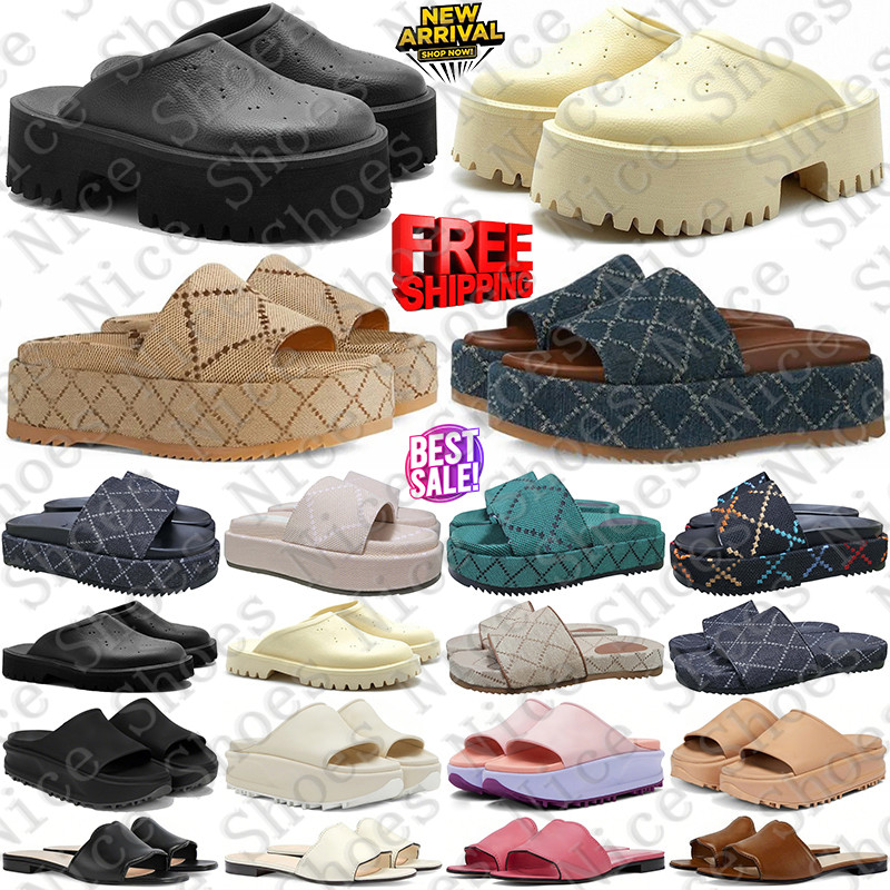 Free Shipping Designer sandals slides clogs heels slippers sliders clog claquette shoes for mens famous womens sandal sandles mules sandale Flip Flops