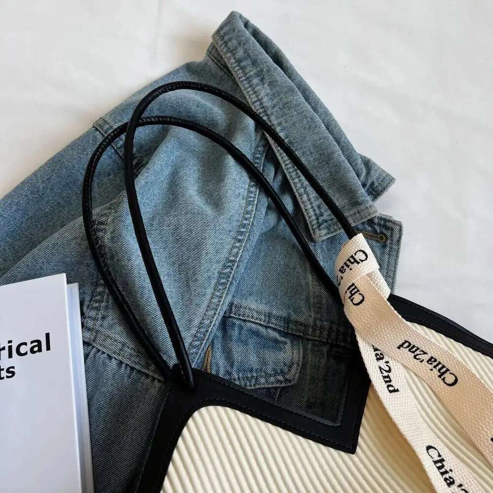 Korean Style Big Women's Casual All-Match Canvas Commuter Shoulder Student Tote Bag