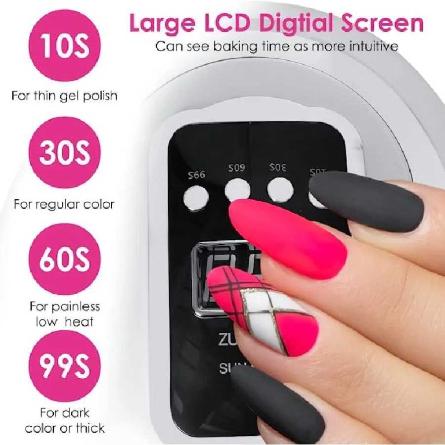 SUN X MAX UV LED Nail Lamp for Manicure 280W Gel Polish Drying Machine with Large LCD Touch Professional Smart Nail Dryer W250513
