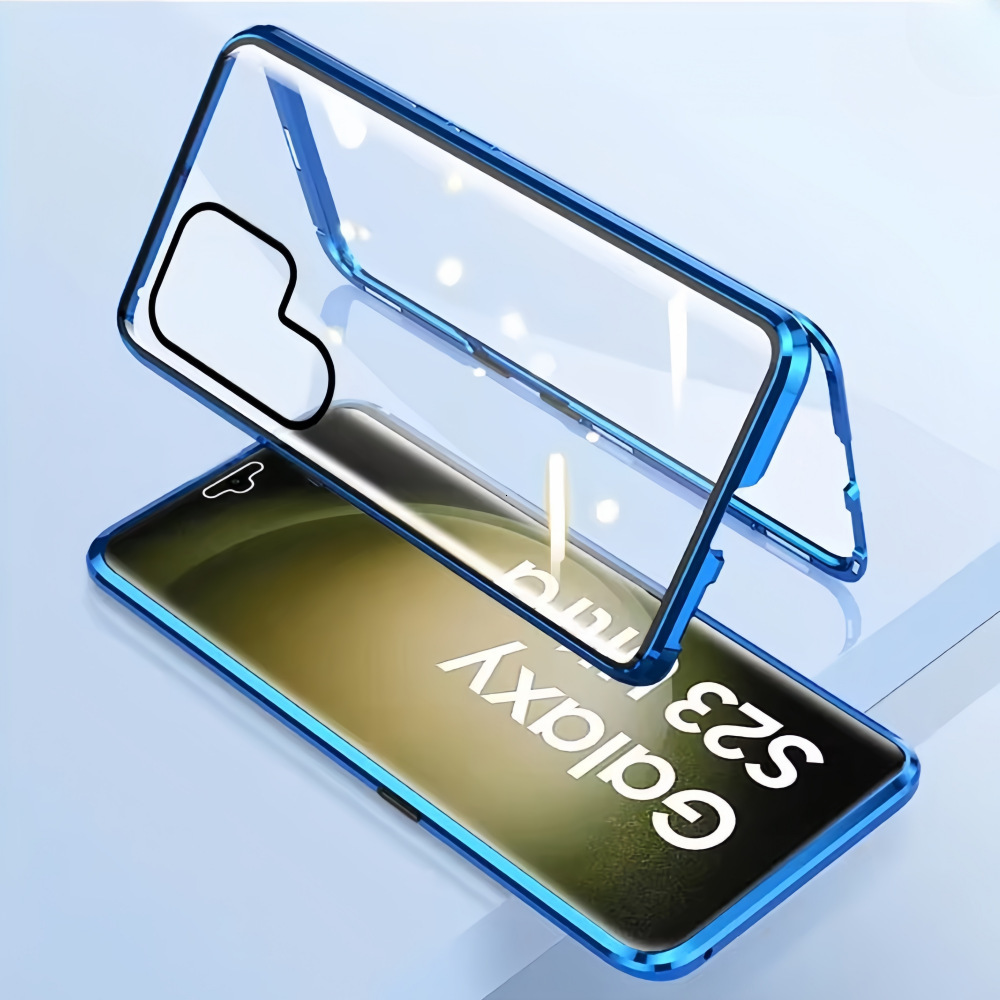 Suitable for s25u Magneto Samsung phone case 24plus metal magnetic double-sided glass all inclusive anti drop cover