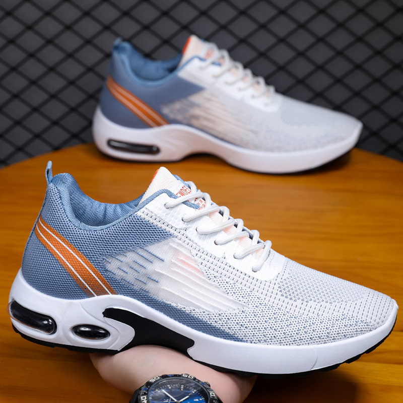 Men S Spring Air Casual Shoes Cushion Soft Bottom Sports Single Shoe Flyknit Shoes For Men Ddmysaturn