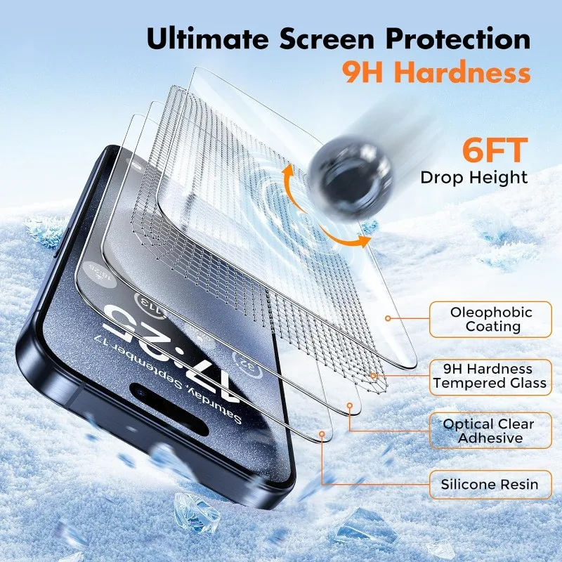 9H Clear Tempered Glass Phone Screen Film Protector For iPhone 16 15 14 13 12 11 Pro Max Samsung S25 A06 A16 A26 A36 A56 A15 A03S MOTO Coming New Mode