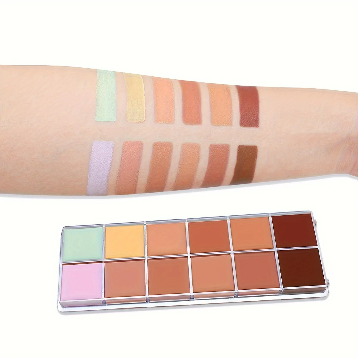 12 Color Concealer Foundation Makeup Waterproof Skin Tone Concealer Long-term Full Coverage Makeup Facial Cosmetics 250512