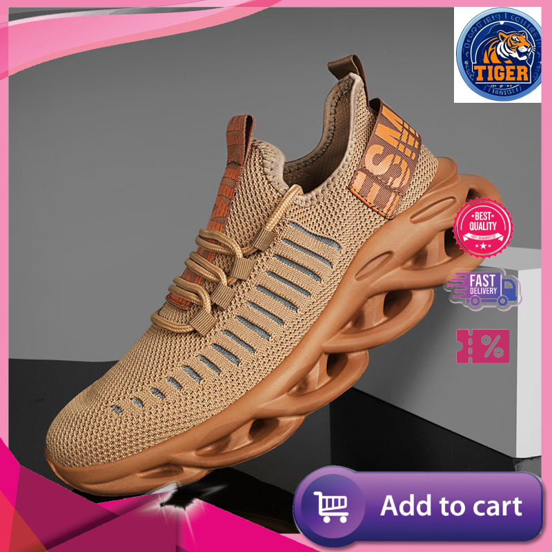 Ddmytiger Autumn New Sports Breathable Flying Weaving Men S Fried Dough Twists Hollow Thick Sole Large Casual Shoes Outdoor Shoes