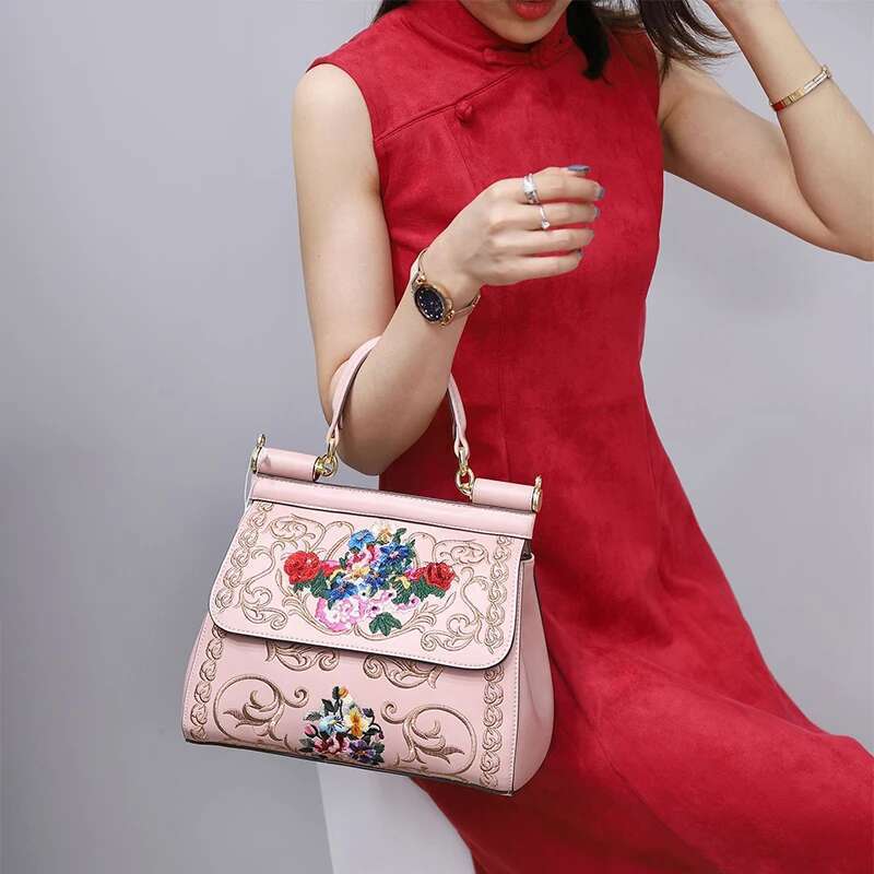 Designer Bag 2025 Brand Embroidered Handbag Chinese Style Design Women's Crossbody Shoulder Bag Exquisite Elegant Mother's Gift Luxury Bag
