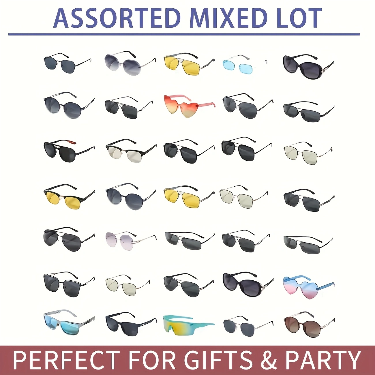 Unveil a Surprise with Our Random 6-Piece Eyewear Set! Each box is a curated collection of stylish and functional glasses