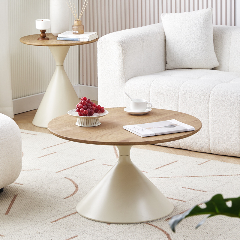 B5132 Home minimalist living room small apartment modern simple high-end round movable side table
