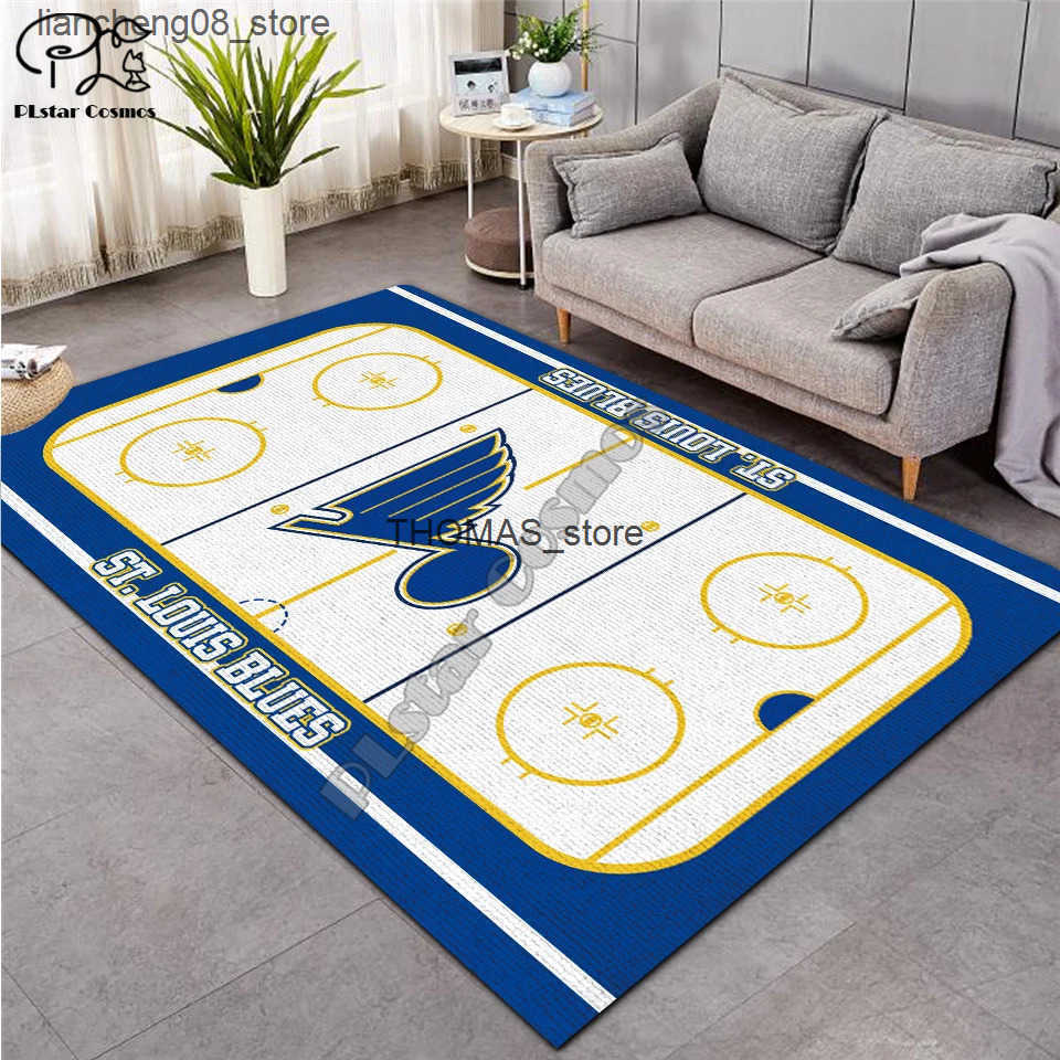 Carpets ice hockey carpet Anti-Skid Area Floor Mat 3D Rug Non-slip Mat Dining Room Living Room Soft Bedroom Mat Carpet style-03 L240910 Q250513