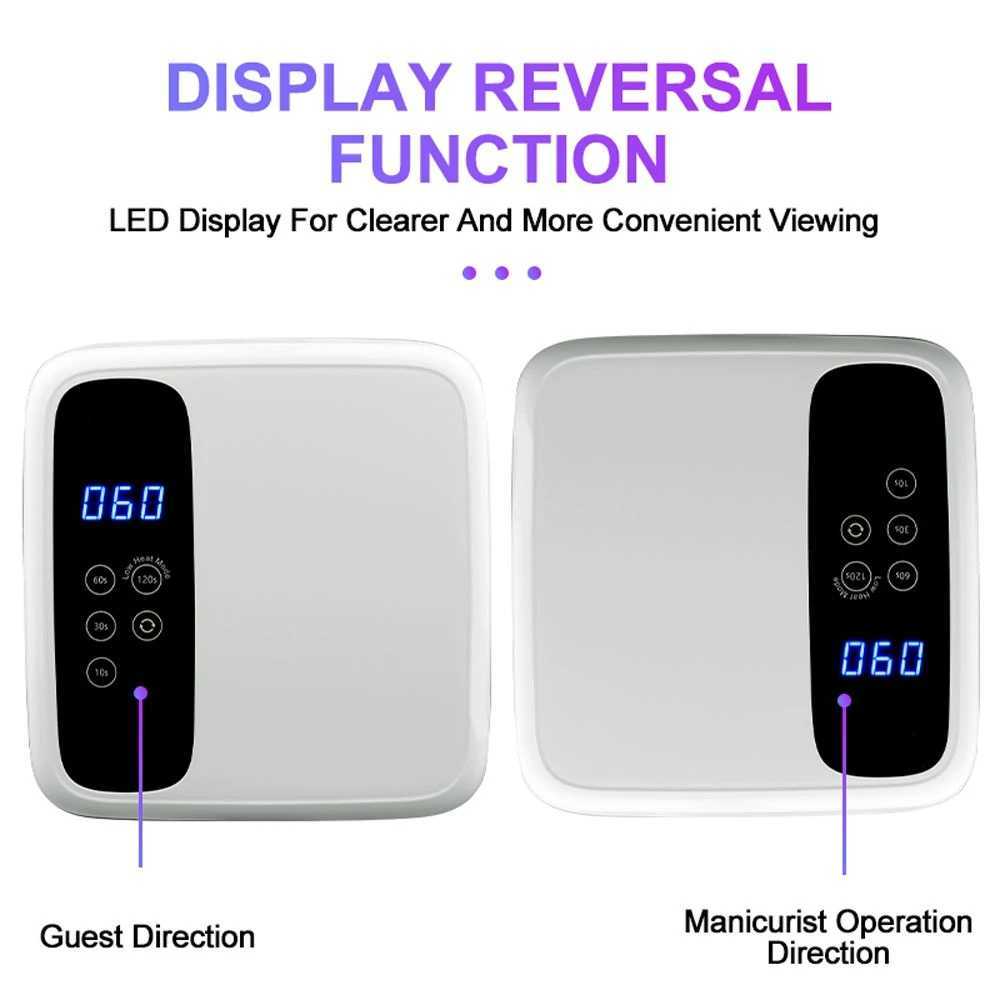 Professional UV 36LED Nail Art Lamp Dryer HD Display Smart Nail Drying Lamp Can Quickly Dry All Gel Nail Polish Manicure Tools W250513