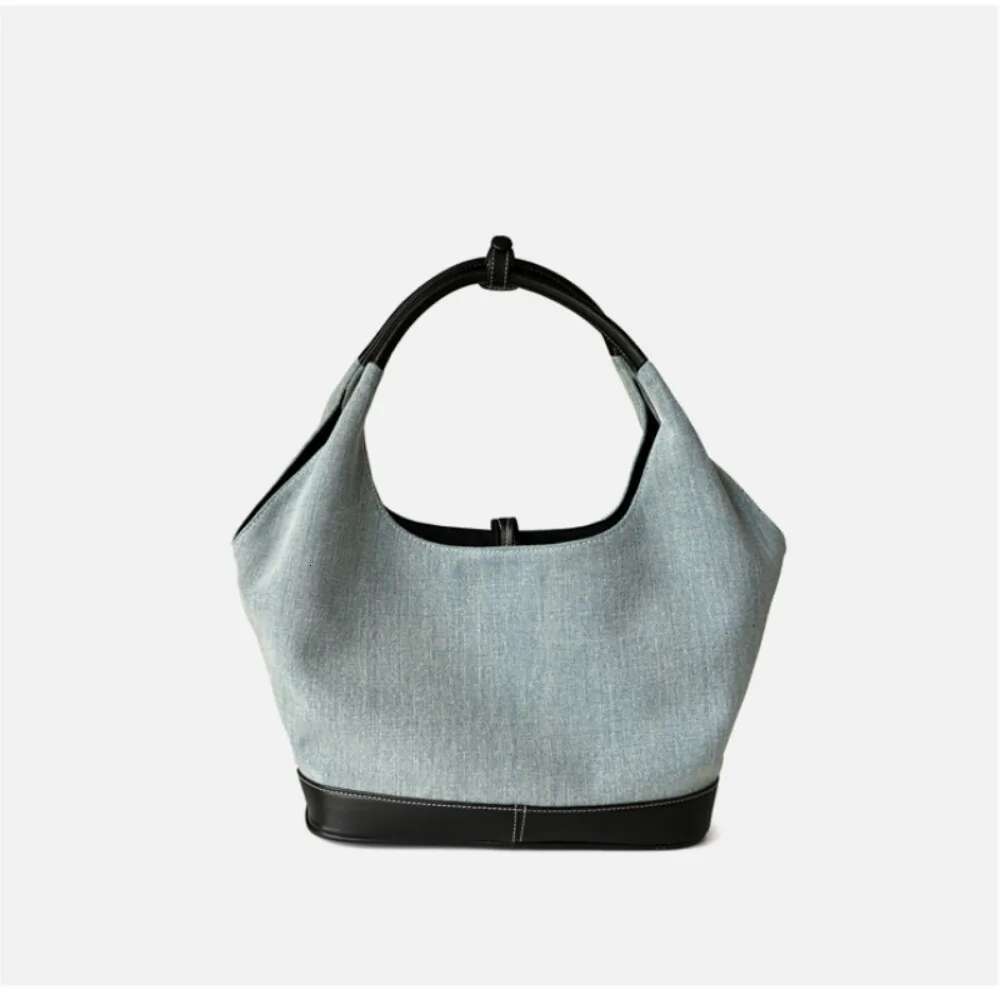 Designer Bag 2025 Casual Large Capacity Exposure Simple Canvas Handbags All-Match Patchwork Lazy Shoulder Commuter Practical Women Underarm Bags Luxur