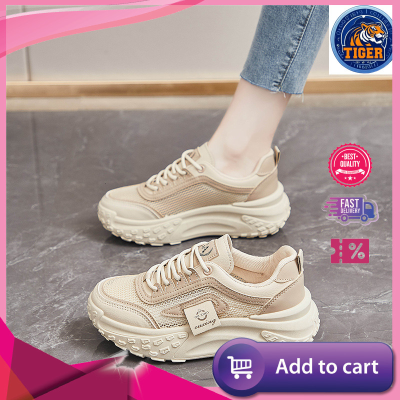 Ddmytiger Step On Poop Feeling Hollow Women S Sports New Summer Thick Soft Sole Breathable Mesh Versatile Casual Shoes Outdoor Shoes
