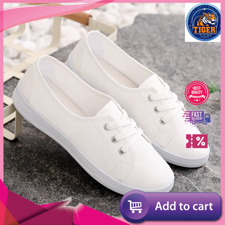 Ddmytiger New White Canvas Women S Board Ulzzang Korean Edition Versatile Summer And Autumn Student Cloth Shoes Outdoor Shoes