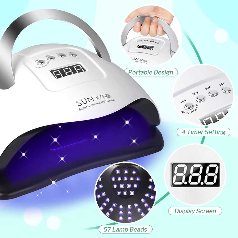 DianaBeauty UV LED Nail Lamp 80W Manicure Lamp for Curing All Nail Gel 57 LEDs Quick-drying Nail Dryer with4 Timers Nail Art W250513
