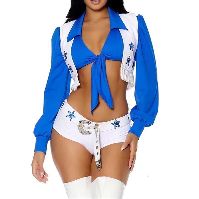 Print Version Wholesale Price Cheer Leader Uniform Set 3Pcs High Quality Sexy Cheerleading Bolero And Shorts With Socks