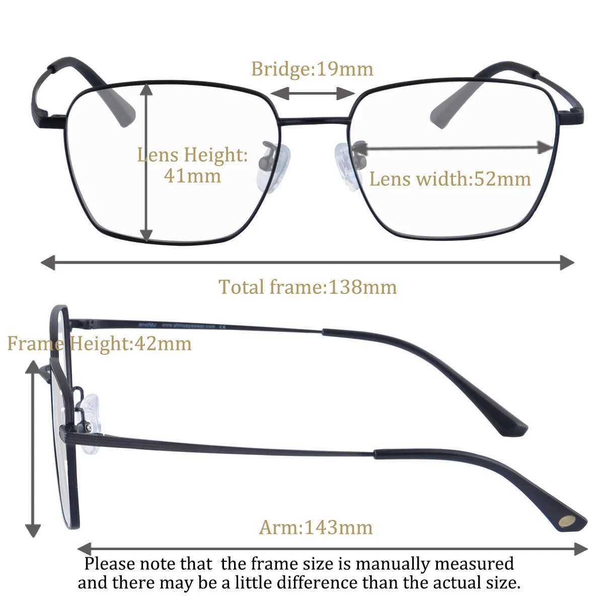 progressive multifocal glasses man titanium glasses frame men eye glasses full frames titanium prescription glasses man custom W250513