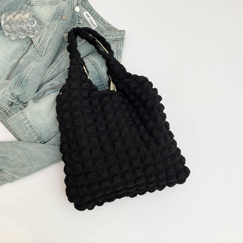 Free Delivery Designer Bag Simple Solid Color Shoulder Stylish Commuter Pleated Cloud Large Capacity Hand Multifunctional Shopping Luxury Bag