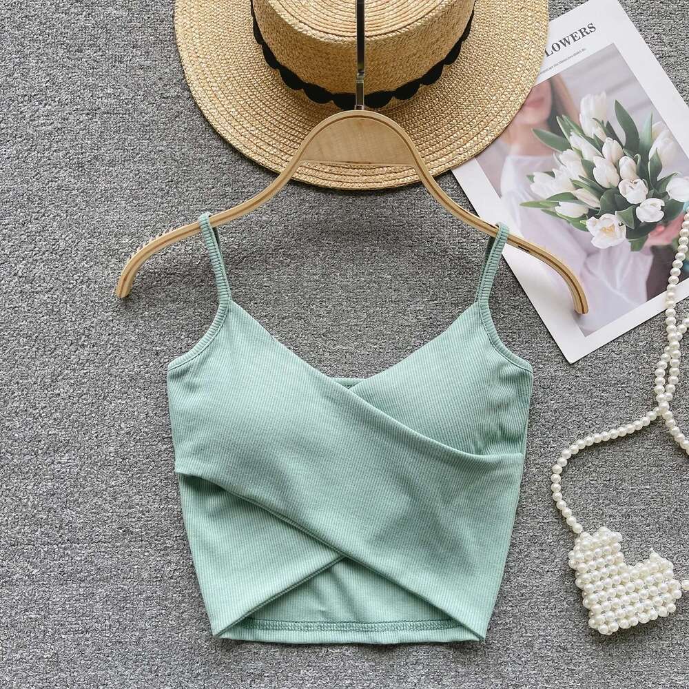 Irregular Casual Sport Camisole Women Strap Design Solid Fashion 2025 Y2K Elegant Ladies Chic Slim Tank Tops