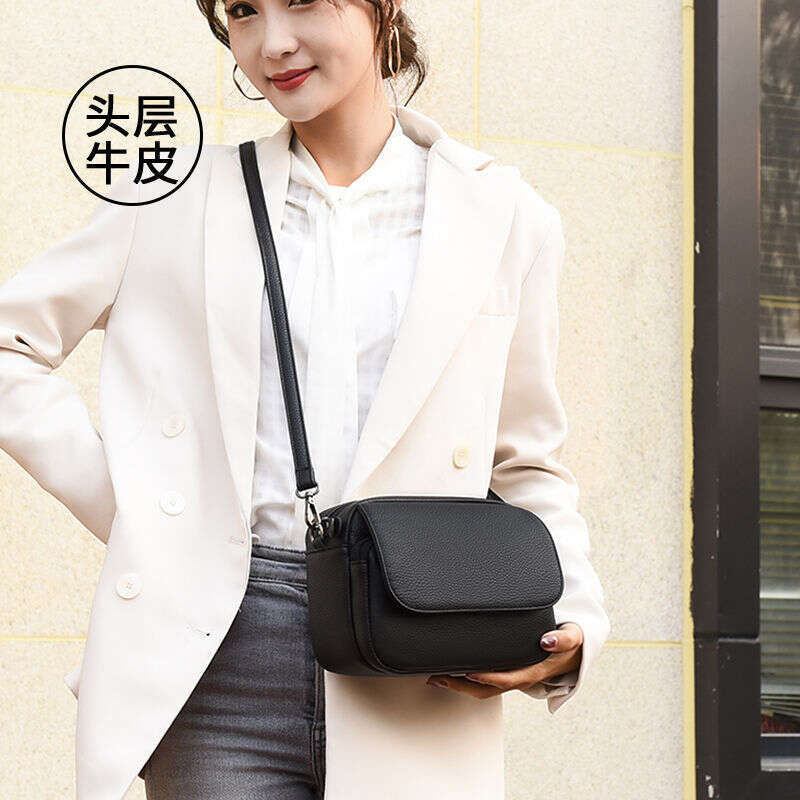 Genuine top layer cowhide 2025 new fashionable and versatile soft leather trendy women's shoulder crossbody small bag