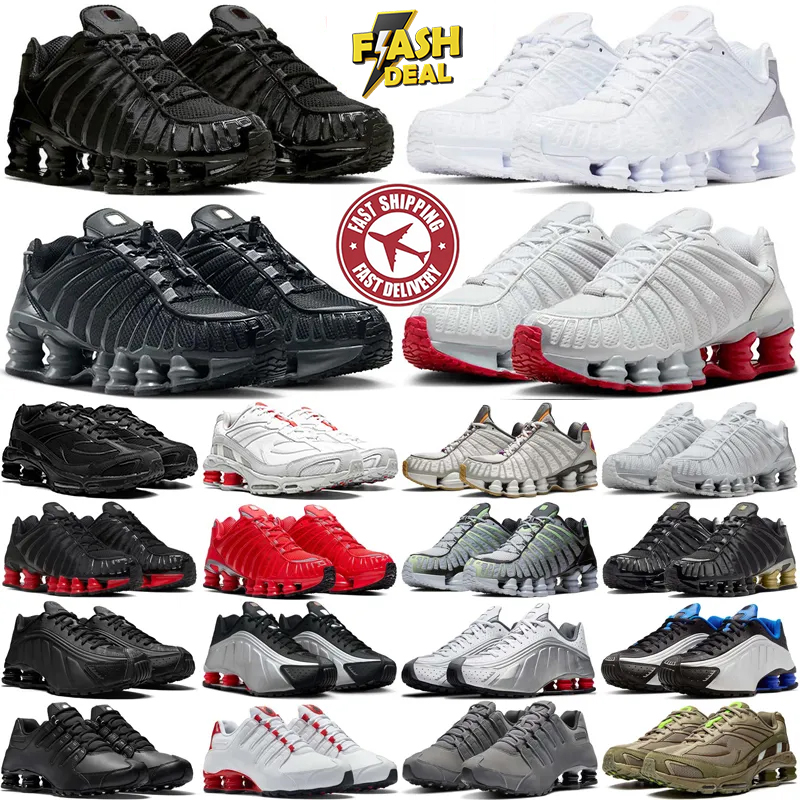 Designer sneaker shox tl ride 2 sneakers shoxs Running Shoes trainers for men triple black white Olive Silver Outdoor mens Sports runners trainers sneakers