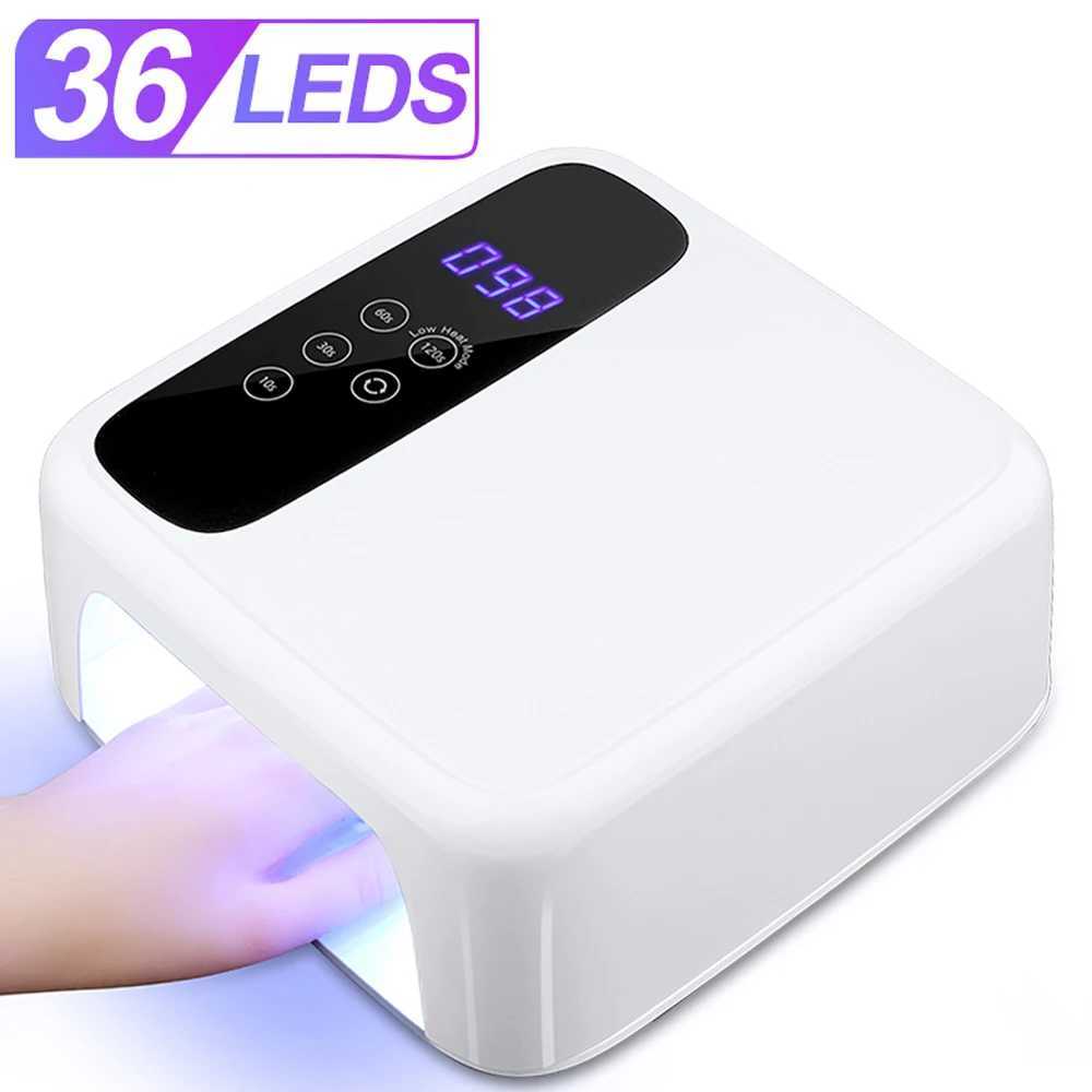 Professional UV 36LED Nail Art Lamp Dryer HD Display Smart Nail Drying Lamp Can Quickly Dry All Gel Nail Polish Manicure Tools W250513