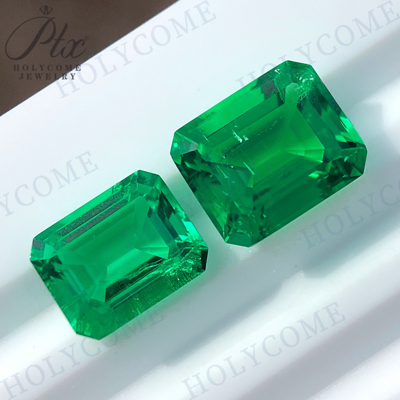 Lab Grow Emerald High Quality Loose Emerald Gemstone Shape Colombia Hydrothermal Synthetic Lab Created Emerald Diamond for Jewelry