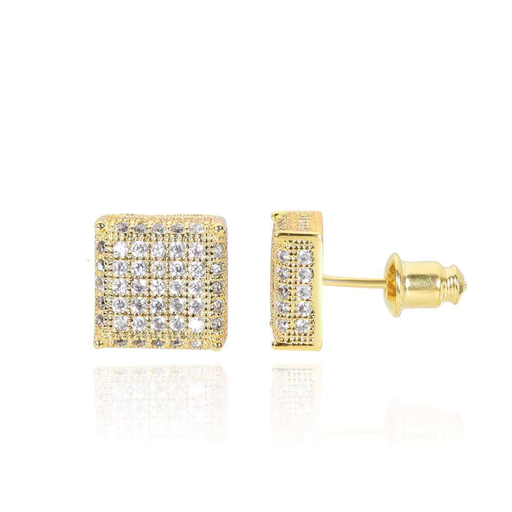 Earrings S925 Silver Fashion Silver Earrings With Diamond Stud Moissanite 14k 18k Women Fashion Jewelry