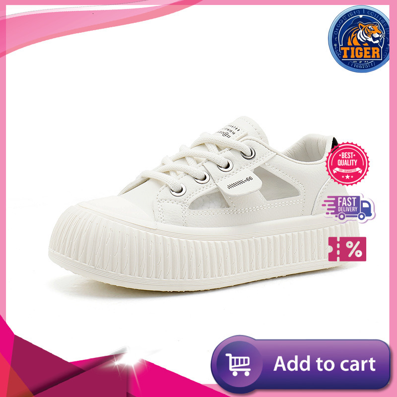 Ddmytiger Summer New Korean Ins Breathable White For Women Hollow Out Casual Board Shoes Thick Bottom Versatile Sponge Cake S M Outdoor Shoes