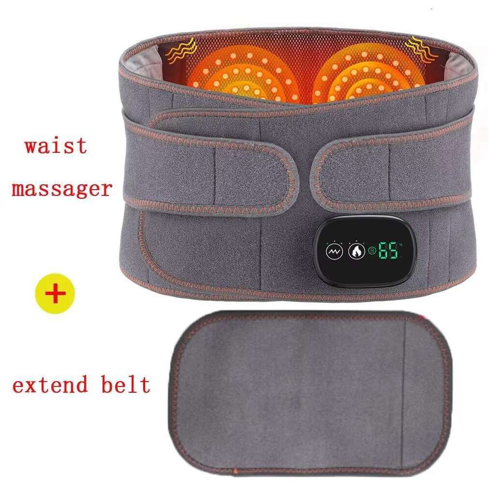 New Upgrade Electric Heating Waist Massager Support Vibration Hot Compress Brace Belt Back Relax 3 Gears Adjustment