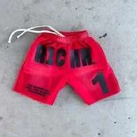 2025 new shorts letter 1 printed street youth versatile sports sweatpants casual lazy hot