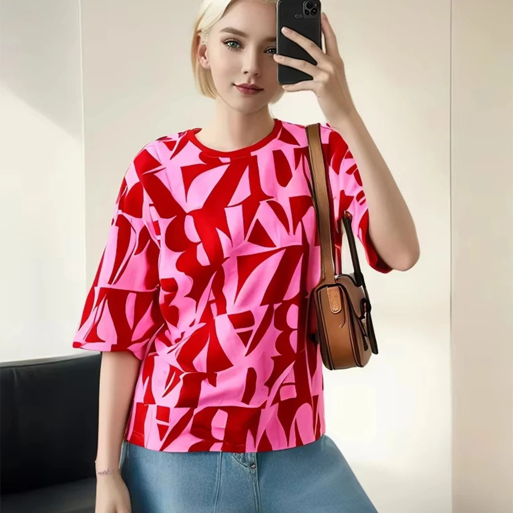 Selling ABCDE Fitness Leisure Sports Men Women Short Sleeve TShirt Street Fashion Oversized Versatile Shirt 250513
