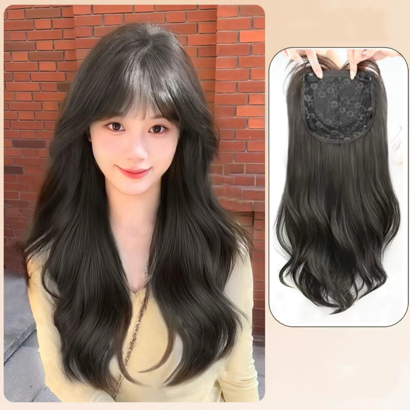 Long-Straight Womens Hair Replacement Patch Ideal Solution For Thinness Or Loss