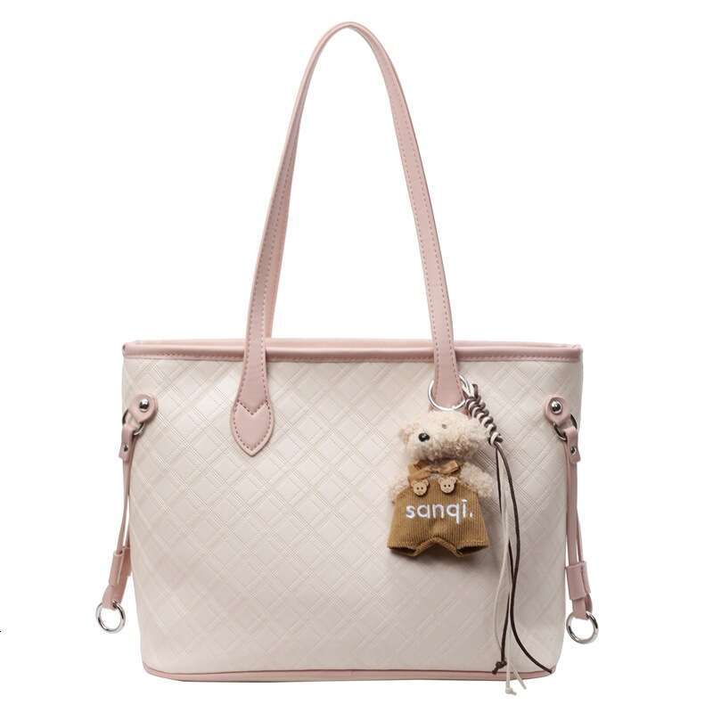 High end and large capacity 2025 new style for women, fashionable commuting shoulder bag, internet famous tote bag