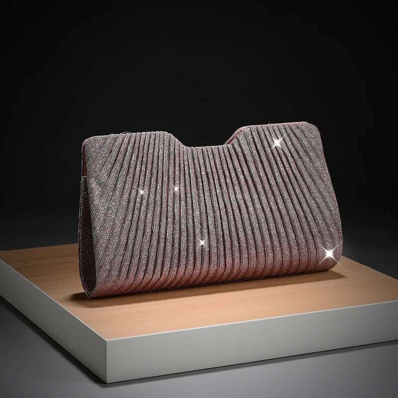Light Pattern Chain Shoulder Simple And Versatile Handheld Underarm Hand Bag Women Wedding Party Evening Gift Bags
