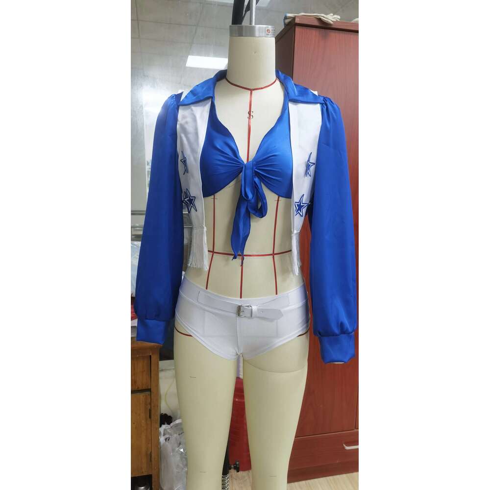 Print Version Wholesale Price Cheer Leader Uniform Set 3Pcs High Quality Sexy Cheerleading Bolero And Shorts With Socks