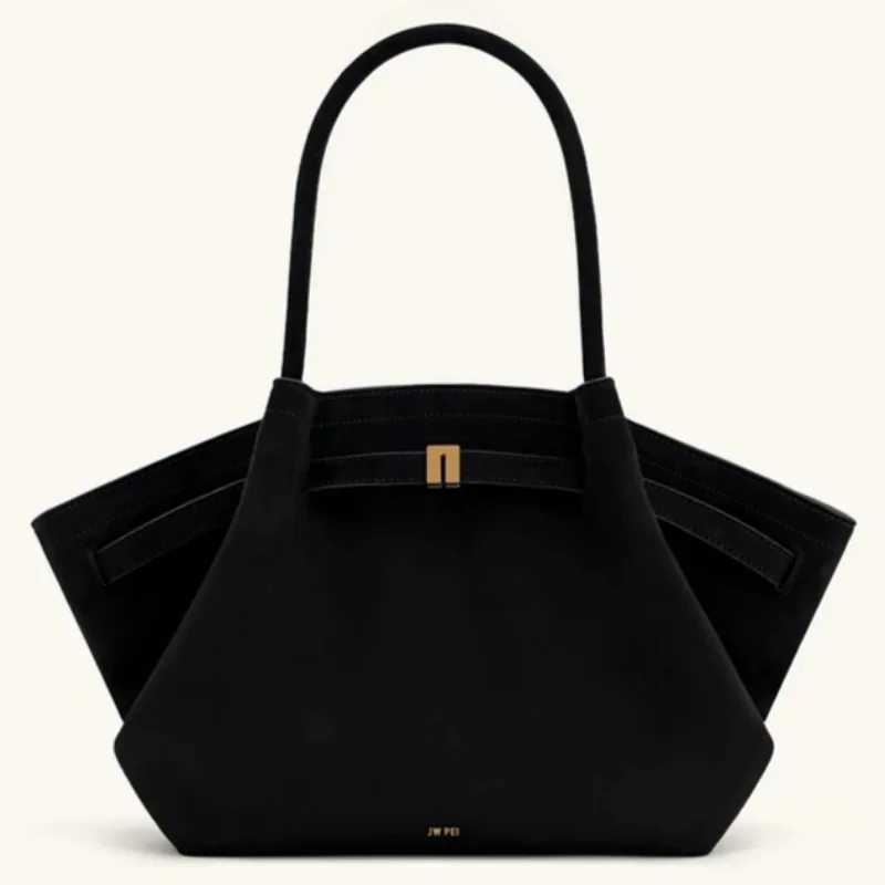 JW PEI Dumpling Bun Leather Suede Underarm Bag For Women Fashion French Shoulder Bag Top-handle Bags Female Bags For WomenW250513