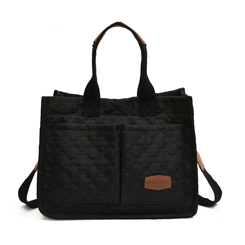 Women's new large capacity nylon commuting fashionable simple tote bag for women