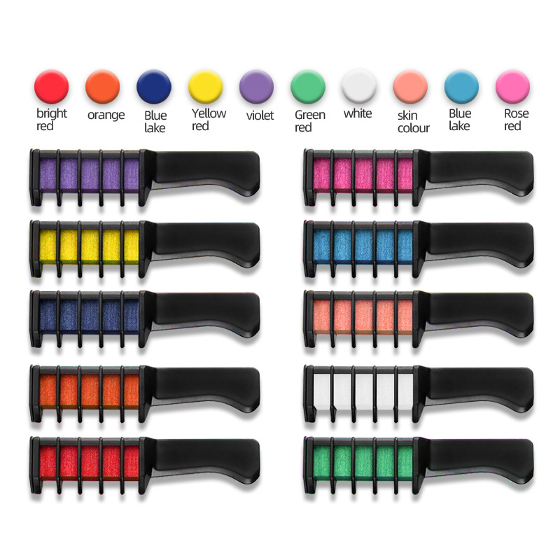 6/10 Color Disposable Colorful Hair Dyeing Comb
